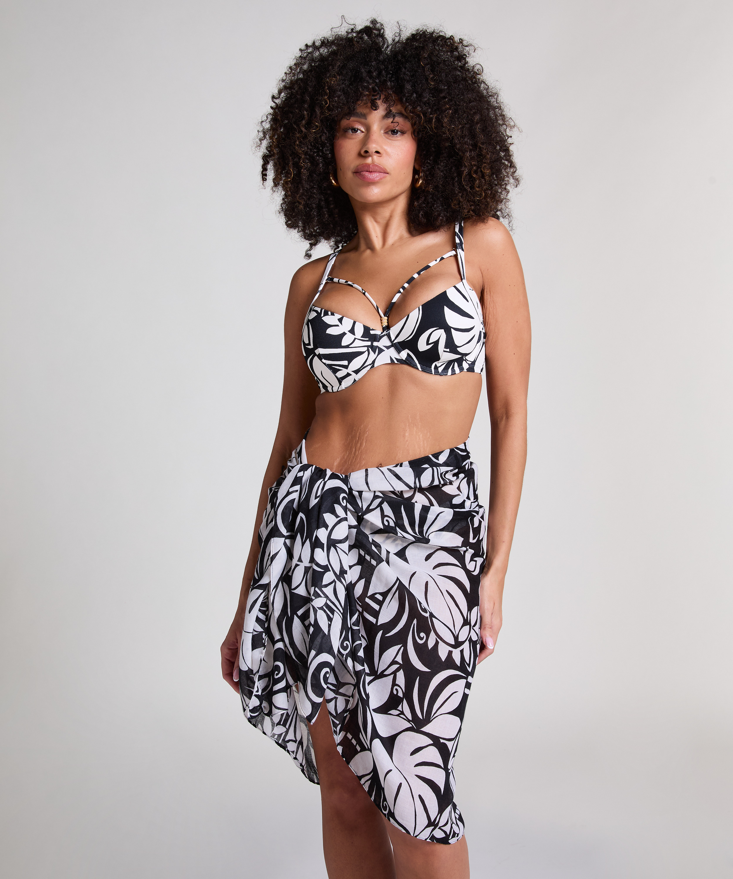 Mauritius Midi Pareo, Black, main