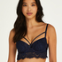Pauline Padded Longline Underwired Bra, Blue