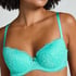 Marine Padded Underwired Bra, Green
