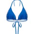 Cali Triangle Bikini Top, Blue