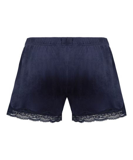 Short Velours Lace, Blue