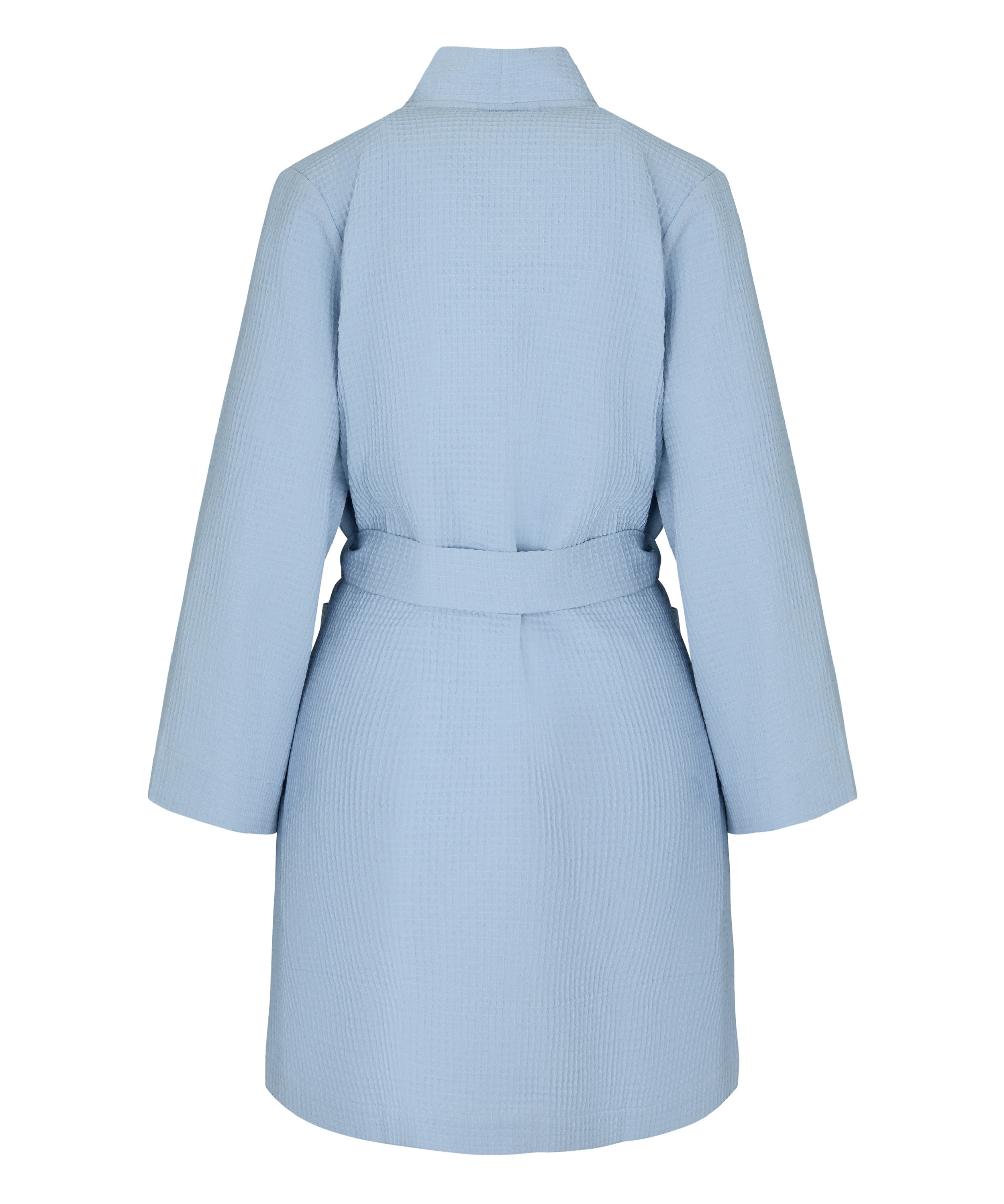 Waffle Bathrobe, Blue, main