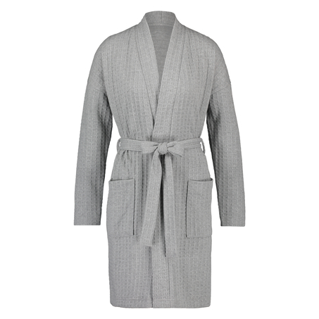 Waffle Bathrobe, Gray