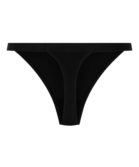 Cotton Thong, Black