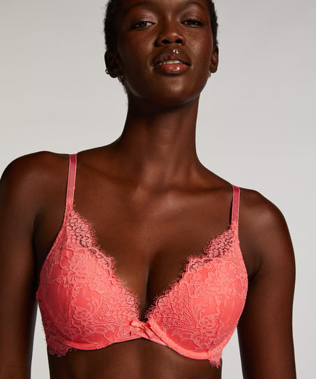 Arabella Padded Push-Up Underwired Bra, Pink