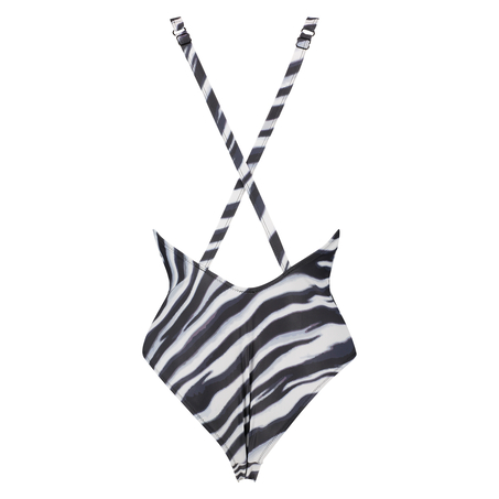 Zebra swimsuit, Black