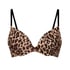 Plunge Padded Underwired Bra, Brown