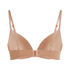 Plunge Padded Underwired Bra, Brown