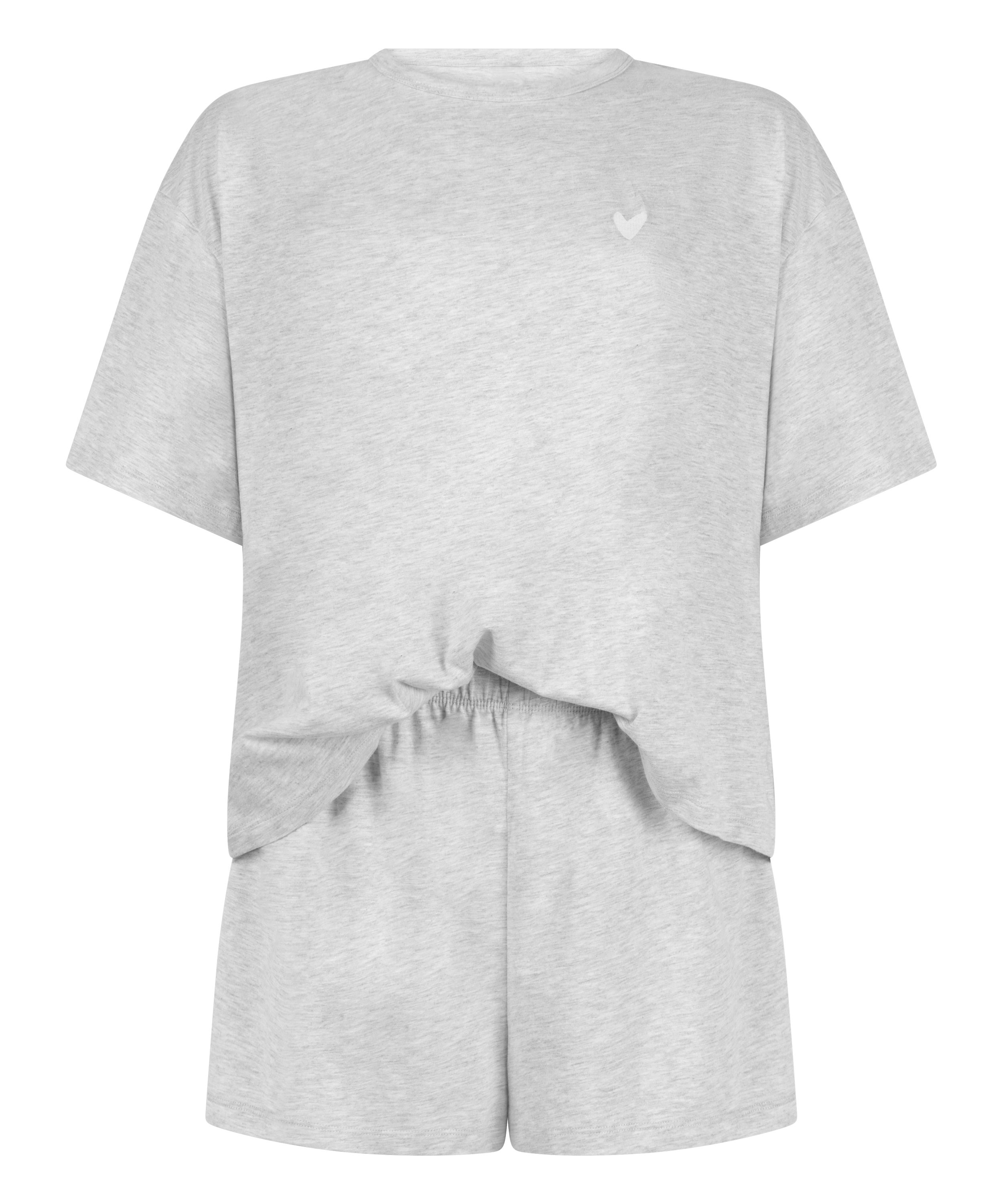 Pyjama Set Jersey Heart, Gray, main