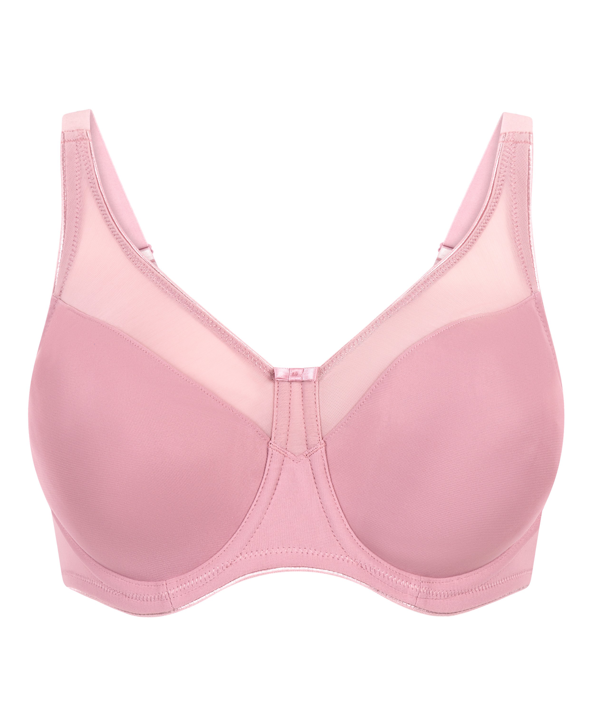 Nina Non-Padded Underwired Minimizer Bra, Pink, main