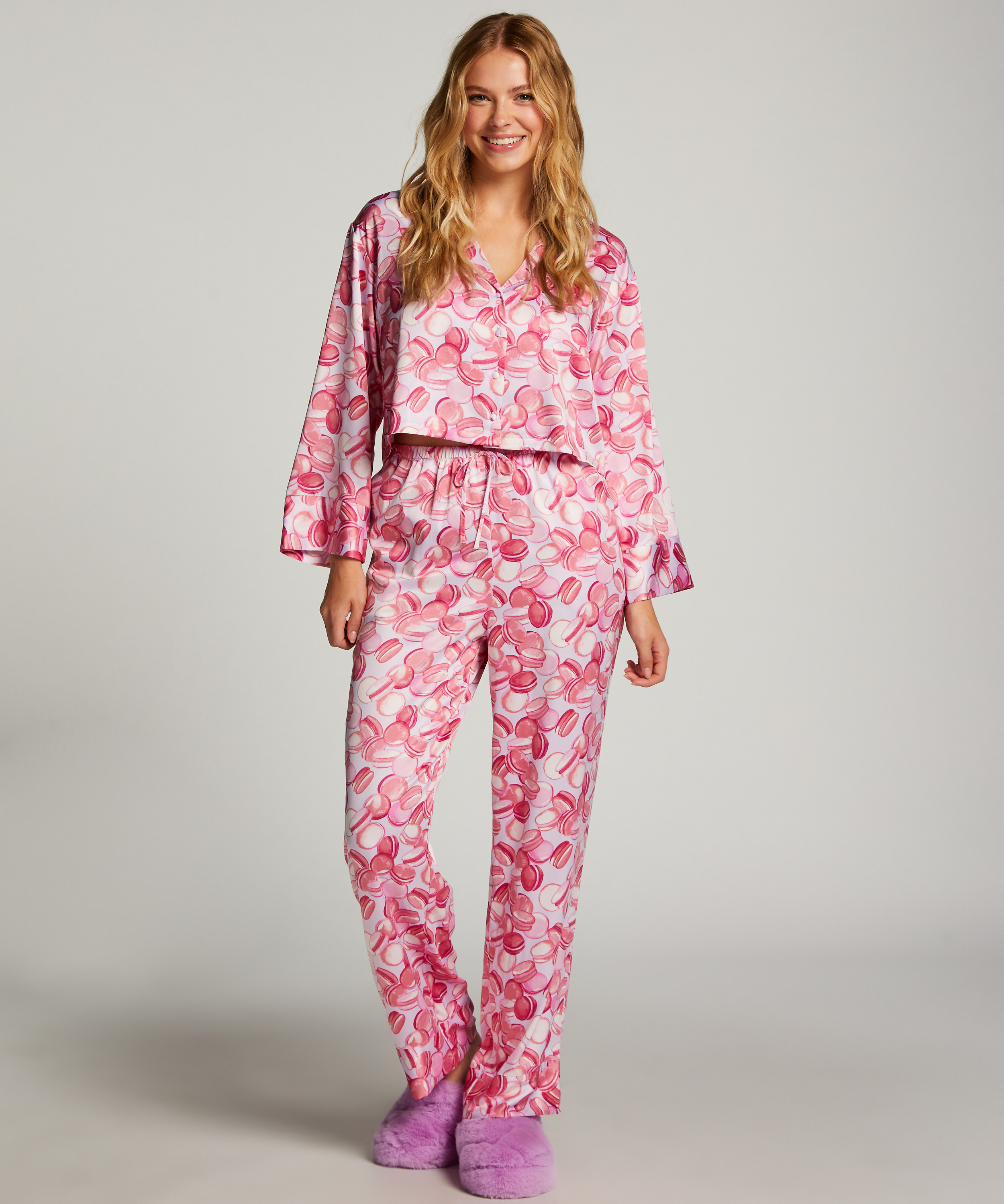 Satin Trousers, Purple, main