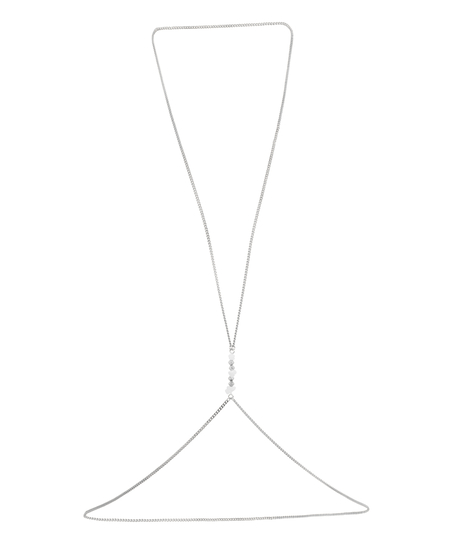 Pearl Body Chain, Gray