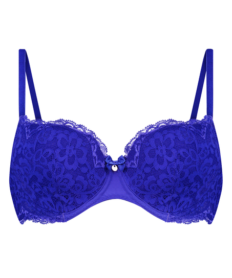 Marine Non-Padded Underwired Bra, Blue