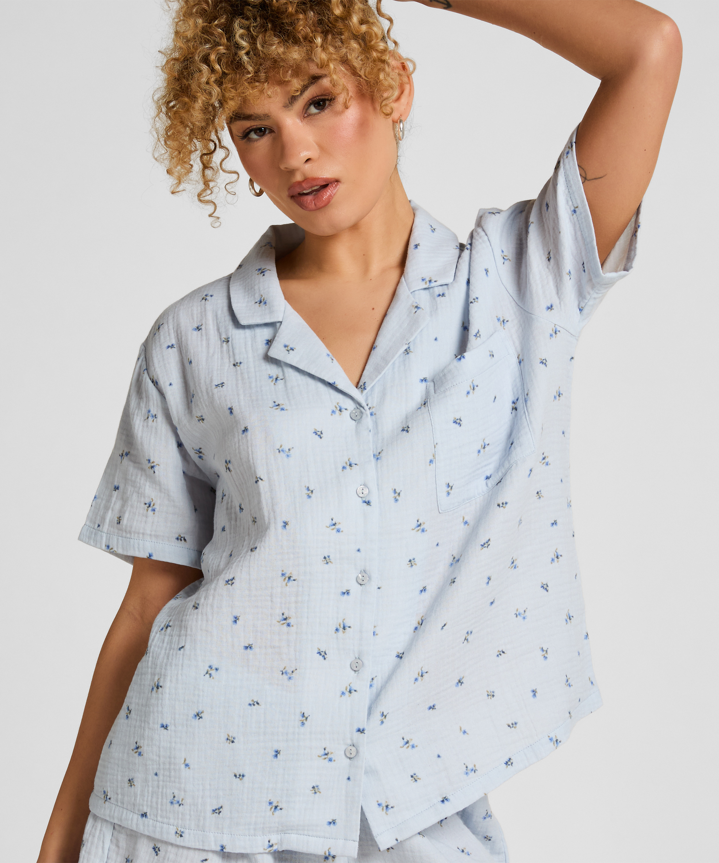 Muslin Jacket, Blue, main