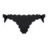 Scallop Goddess Brazilian bikini bottom, Black