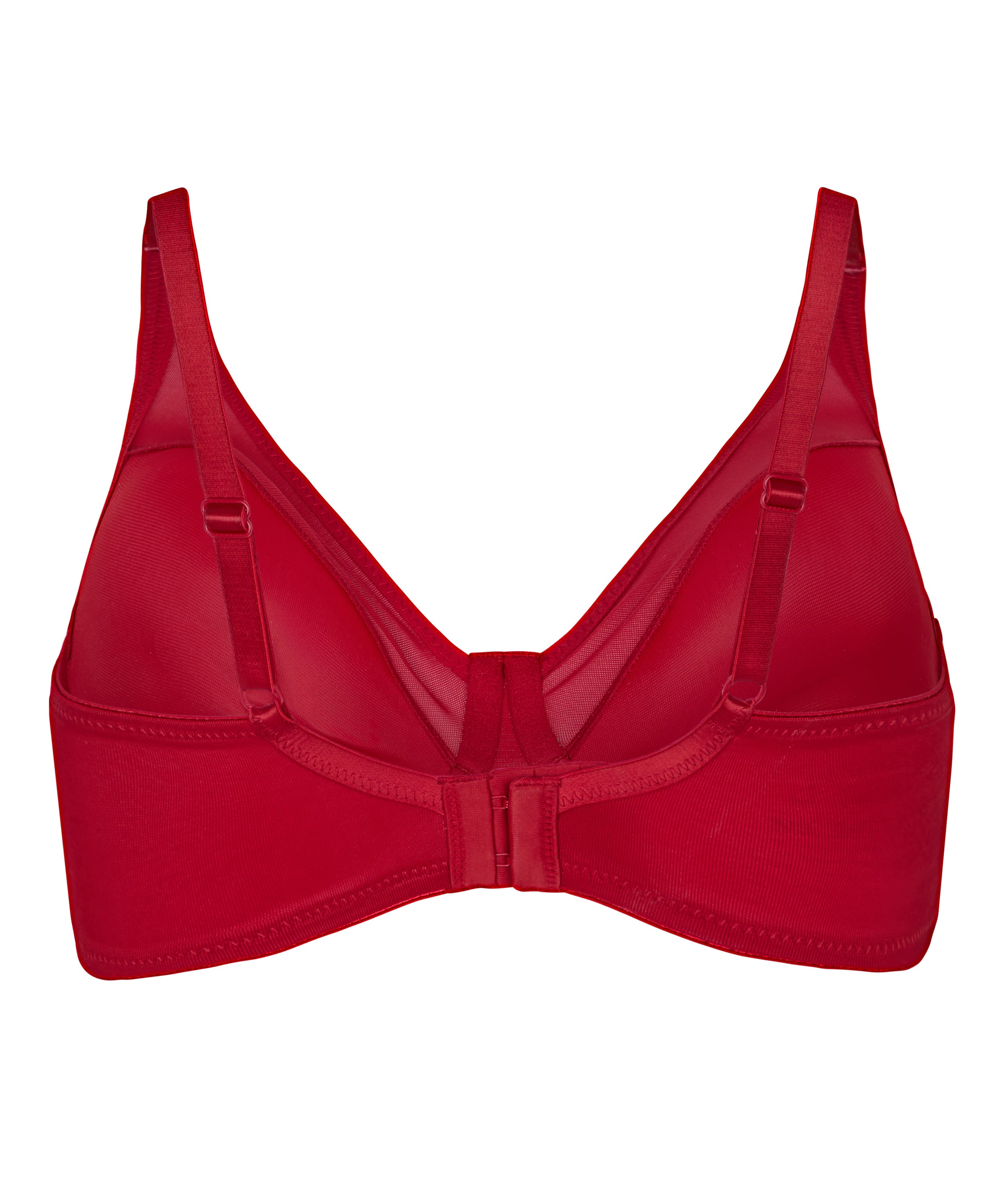 Nina Non-Padded Underwired Minimizer Bra, Red, main