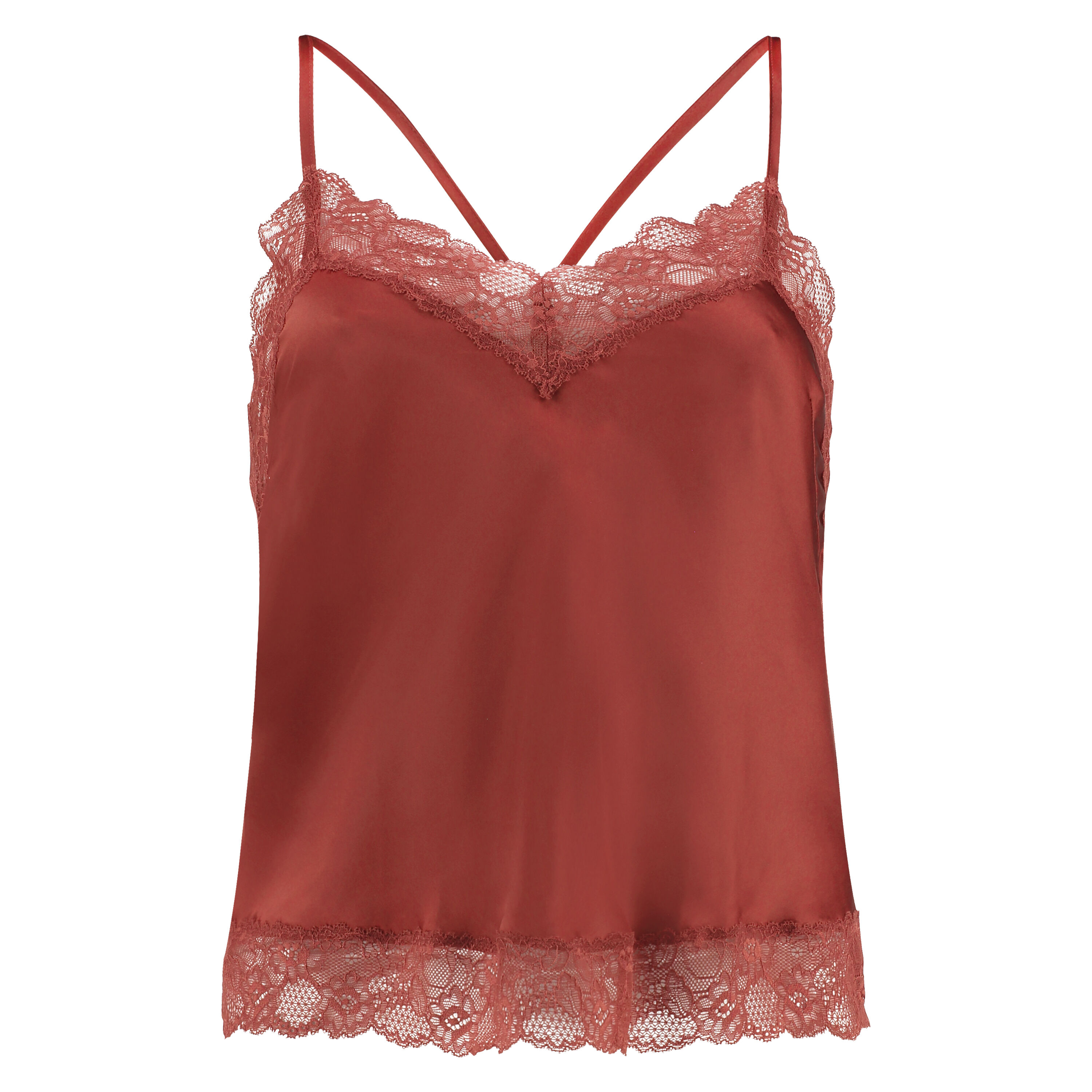 Satin Lace cami top - Pajama Tops - Hunkemöller