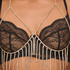 Rhinestrone Bralette Jewellery, Yellow