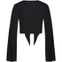 Knot Long Sleeve Top, Black