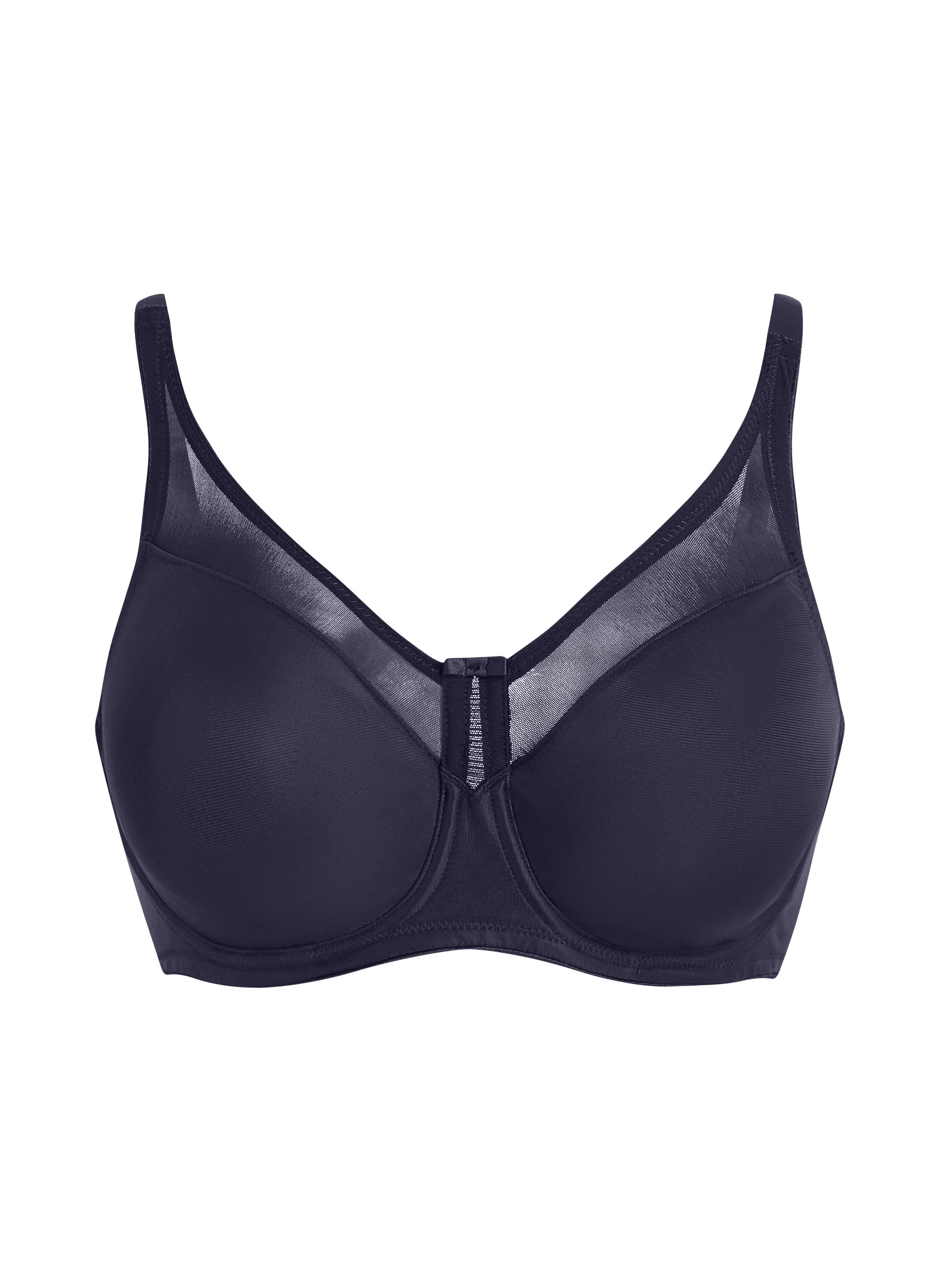 Nina Non-Padded Underwired Minimizer Bra, Blue, main