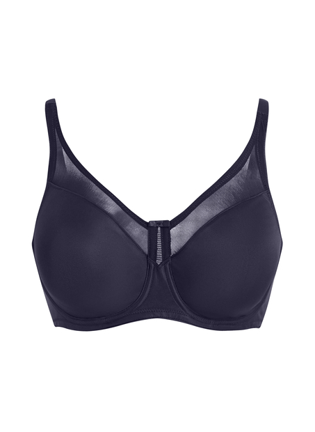 Nina Non-Padded Underwired Minimizer Bra, Blue