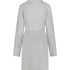 Fleece Zip Bathrobe, Gray