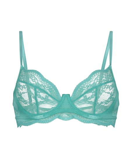 Isabelle Non-Padded Underwired Bra, Green