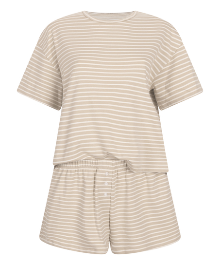 Pyjamaset Jersey, Beige