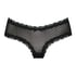 V-shaped Brazilian knickers mesh, Black