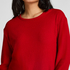 Jersey Long-Sleeved Pyjama Top, Red
