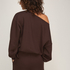 Top Viscose Boatneck, Brown