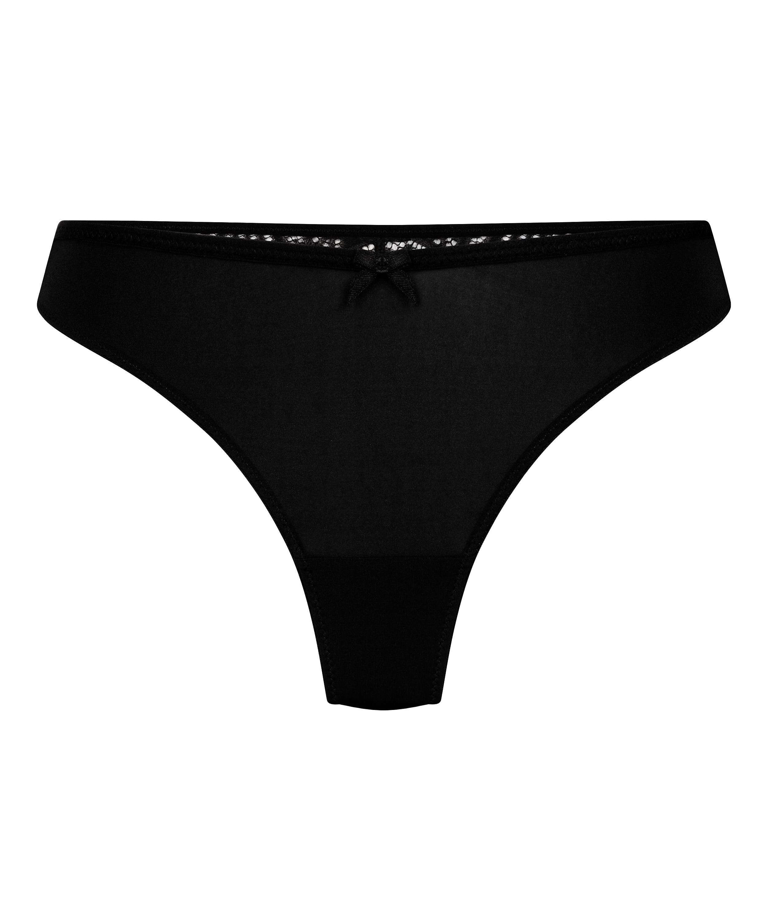 Thong Caroline, Black, main