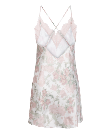 Floral Slipdress, White