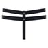 Athena Open Crotch Thong, Black