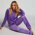 Velours Jogging Pants, Purple