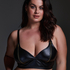 Matrix Curvy Bralette, Black
