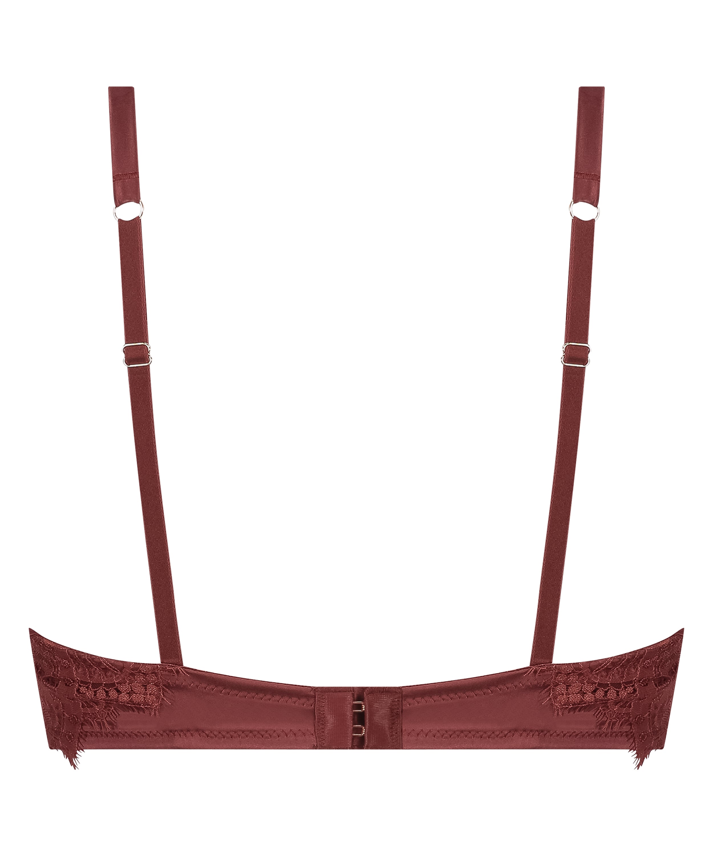 Zoe Padded Longline Underwired Bra, Red, main