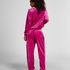 Velours Jogging Pants, Pink
