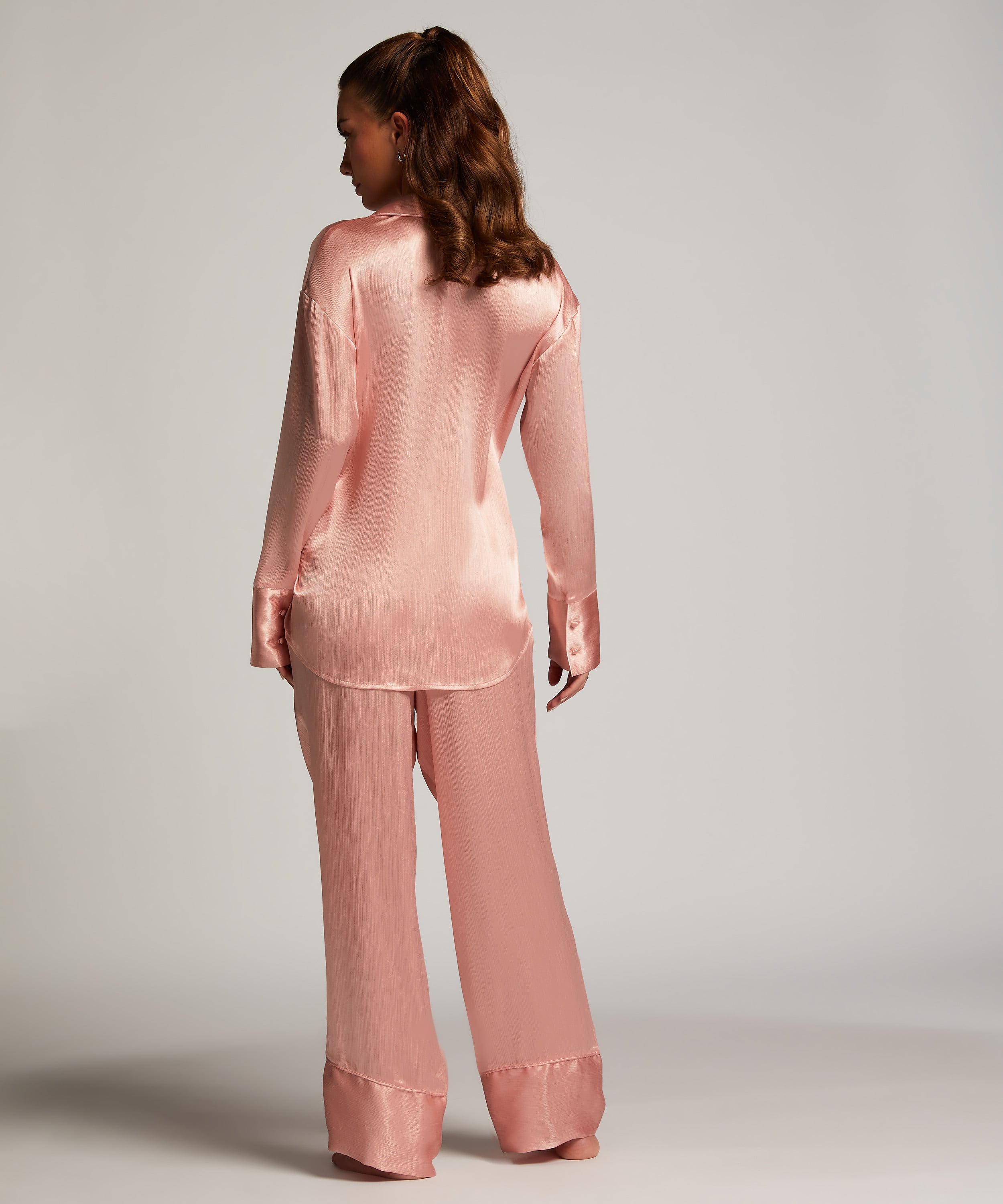 Satin Trousers, Pink, main