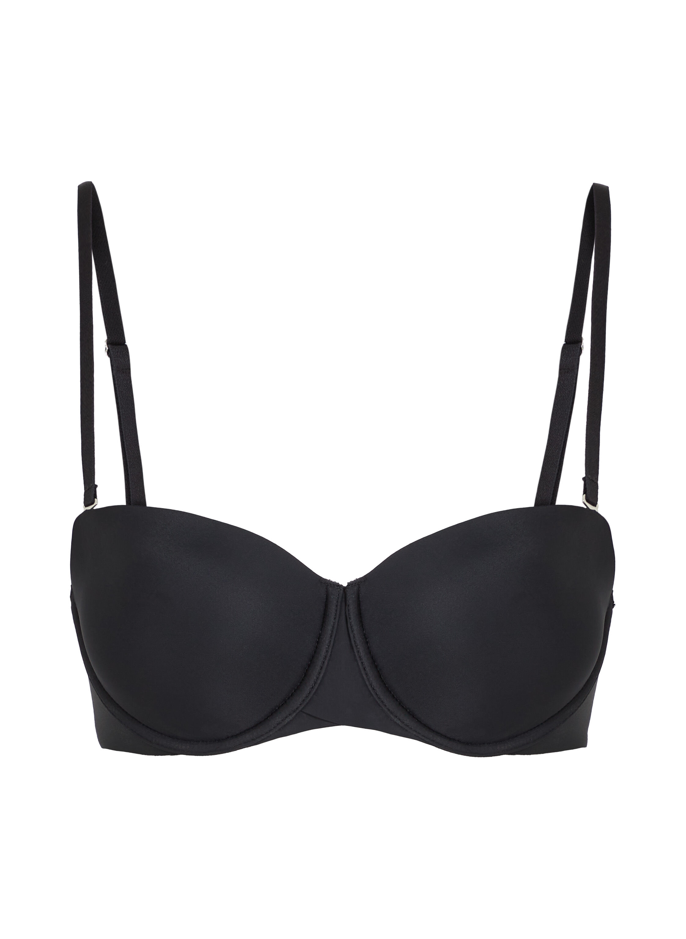 Jane Padded Strapless Underwired Bra, Black