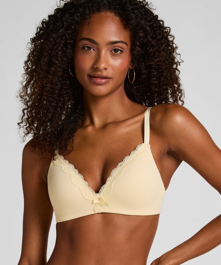 Lola Padded Non-Wired Bra, Yellow