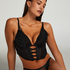 Gigi Padded Underwired Push-Up Bra, Black
