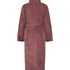 Long Fleece Bathrobe, Purple