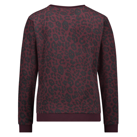 Long-Sleeved Fleece Top, Red