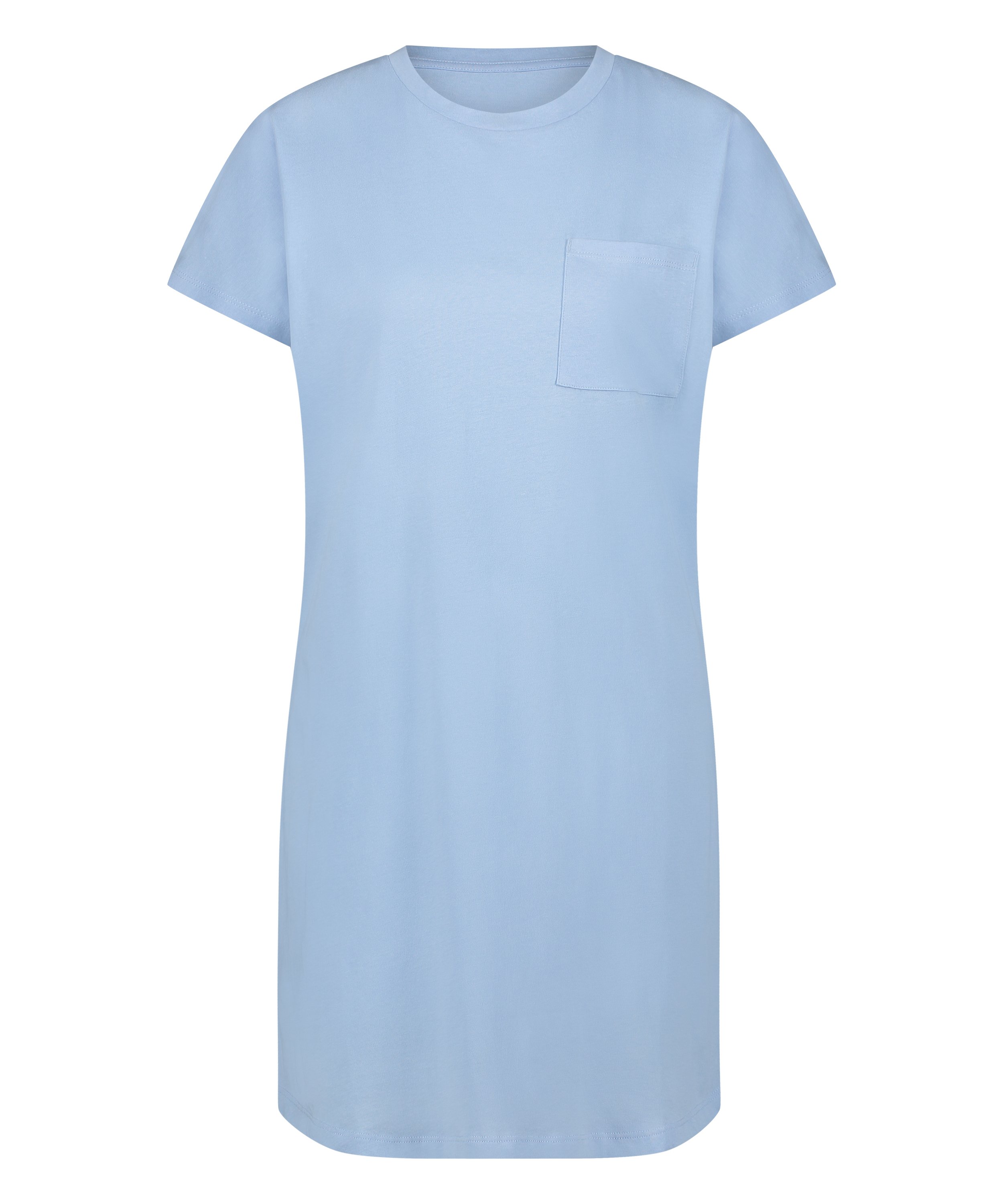 Round Neck Nightshirt, Blue, main