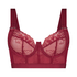Hana Non-Padded Longline Underwired Bra, Red