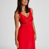 Nora Lace Slip Dress, Red