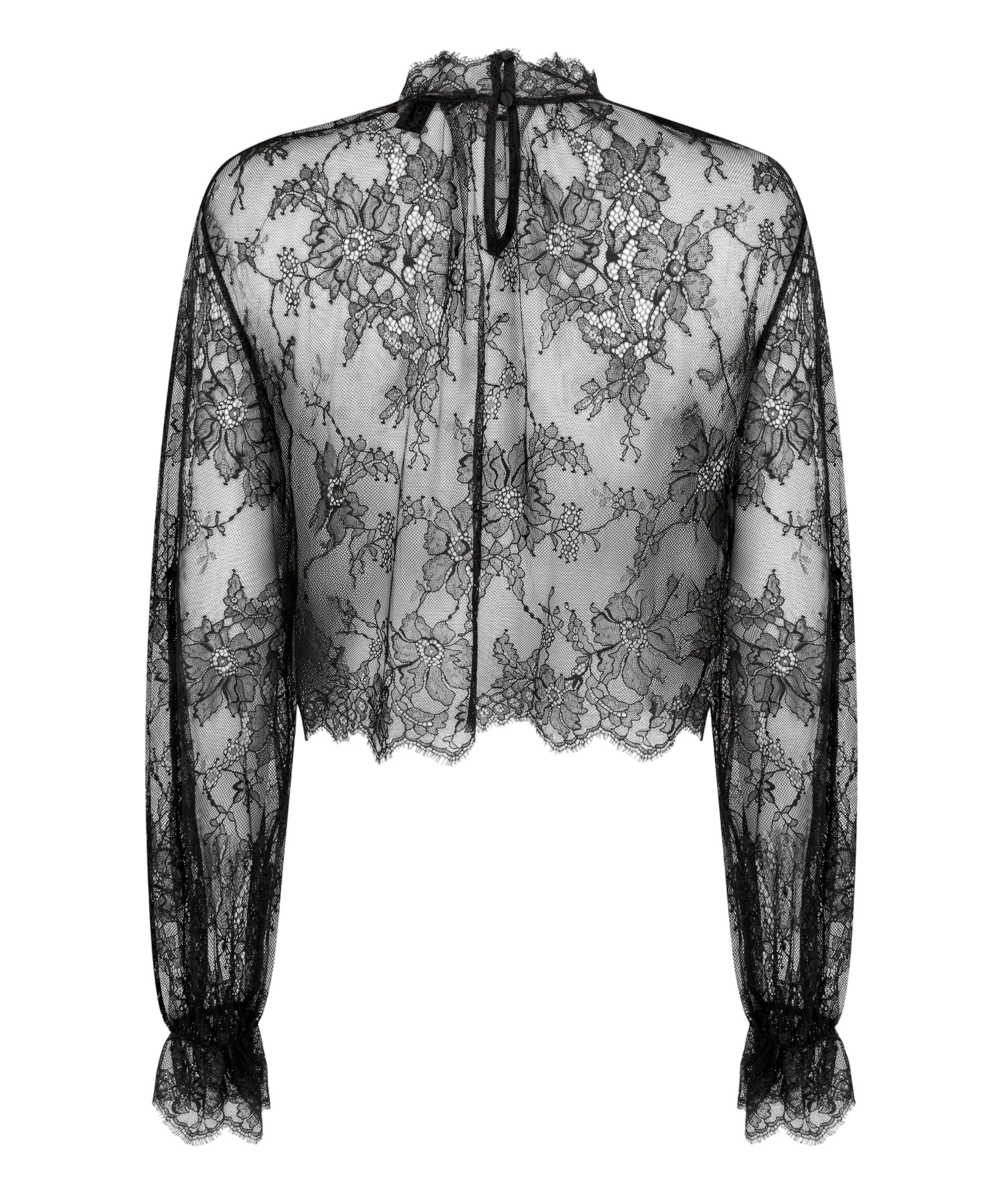 Pyjama Top Cecilia, Black, main