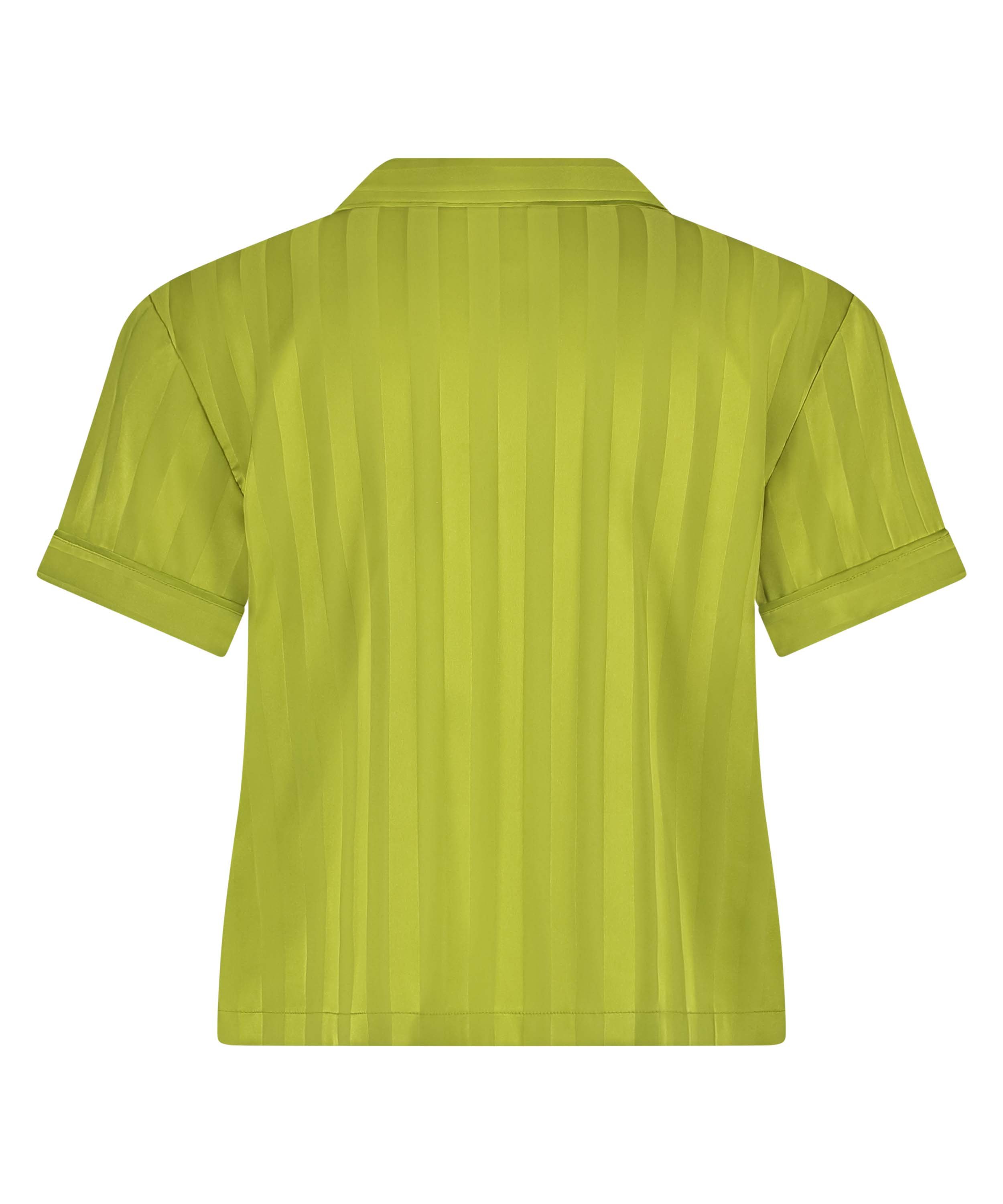 Satin Short-Sleeved Jacket, Green, main