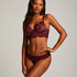 Shiloh Padded Longline Non-Underwired Bra, Red